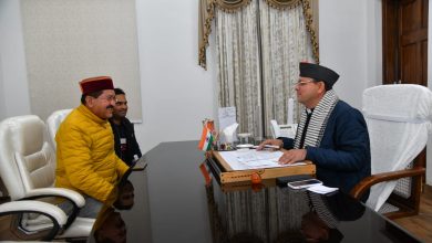 Photo of CM पुष्कर सिंह धामी ने की रुद्रप्रयाग के विधायक भरत चौधरी से भेंट, चुनाव व विकास कार्यों पर हुई चर्चा