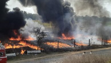 Photo of पाइप गोदाम में में आग लगने से 50 लाख का माल खाक