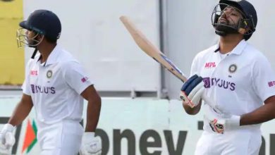 Photo of रोहित शर्मा 29 रन बनाकर आउट, भारत का स्कोर 50 के पार