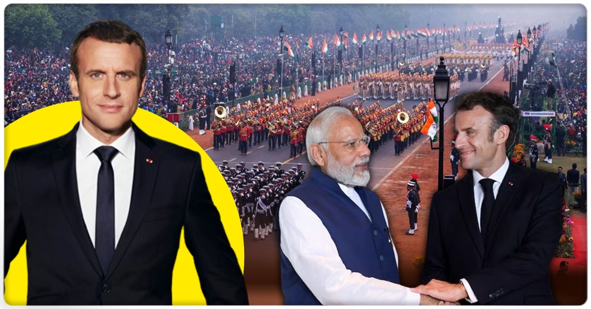 भारतीय पीएम नरेंद्र मोदी व फ्रांसीसी राष्ट्रपति इमैनुएल मैंक्रो