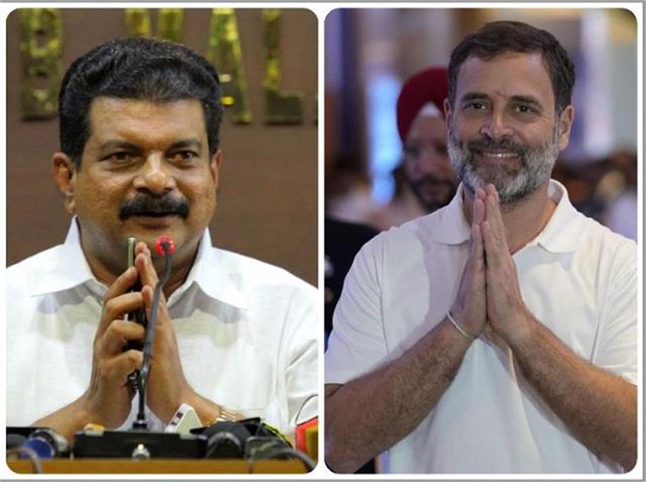 केरल के विधायक का विवादित बयान, नाम से गांधी हटाएं राहुल, अपना डी.एन.ए. टेस्ट कराएं