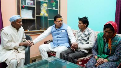 CM Dhami visited Himanshu Negi's house and met his family members